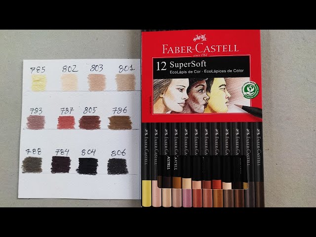 Lapices De Colores Faber Castell X12 Super Soft Tonos Piel