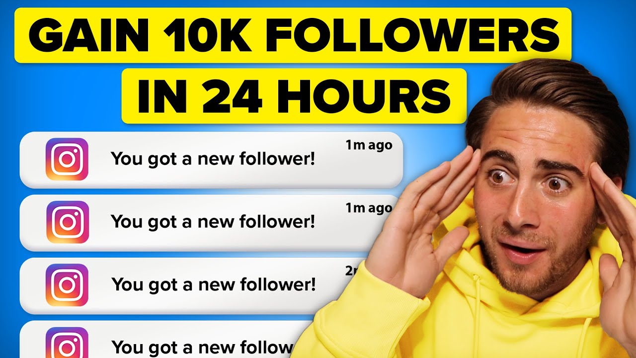 HOW TO GROW 10K REAL FOLLOWERS ON INSTAGRAM IN 24 HOURS (Get MORE ...