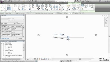 Revit Tutorial: Walls Basics and Drawing Area | Black Spectacles