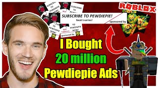 I BUY PewDiePie 20 MILLION ROBLOX ADVERTISEMENTS!!! (BEATING T-Series!) - Linkmon99 ROBLOX by Linkmon99 210,175 views 5 years ago 10 minutes, 47 seconds