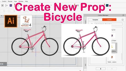 [Cartoon Animator 4] How to Create New Props: Bicycle (Freepik-Adobe Illustrator-Cartoon-Animator 4)