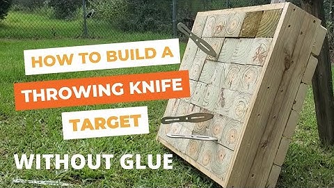How To Build A Throwing Knife Target Without Hours Of Glue. #howto #diy