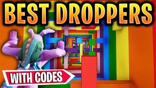 The best dropper maps in fortnite creative with codes! play top map
code! included are rainbow dropper, 10 level 30 a...