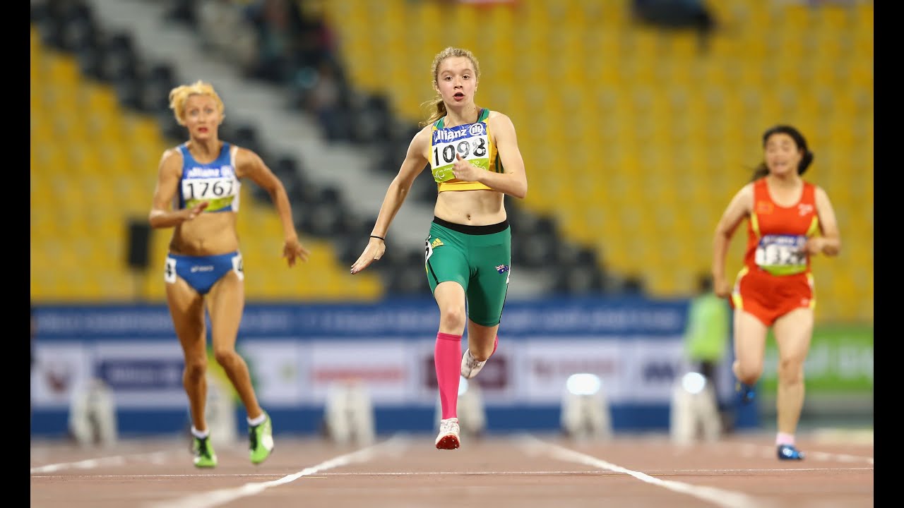 Women's 100m T35 | heat 1 |  2015 IPC Athletics World Championships Doha