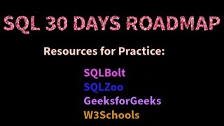 🔥 Ultimate SQL Roadmap: Learn SQL in 30 Days with Projects &amp; Free Resources! 🚀