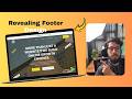 A Clean Sticky Footer Animation with Rounded Corners in Elementor Pro (web design trends)