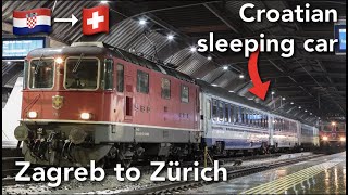 Croatia to Switzerland across the Alps by night train