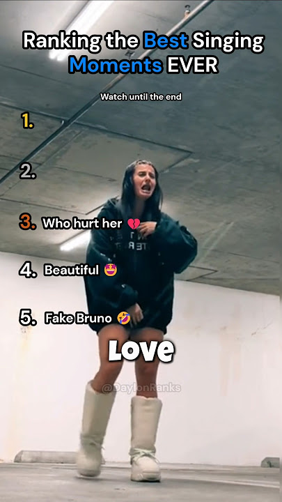 Ranking the Best Singing Moments EVER