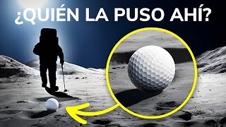 Una bola de golf perdida encontrada en la Luna