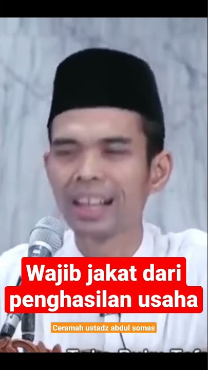 wajib jakat dari penghasilan usaha | penjelasan ustadz abdul somad