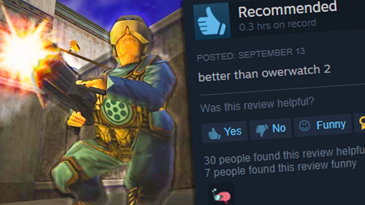 Playing Team fortress classic because Overwatch 2 sucks