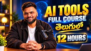 AI Tools Full Course in Telugu 2026 | ChatGPT, Gemini, Claude, Images, Videos & Audio | 12 Hours