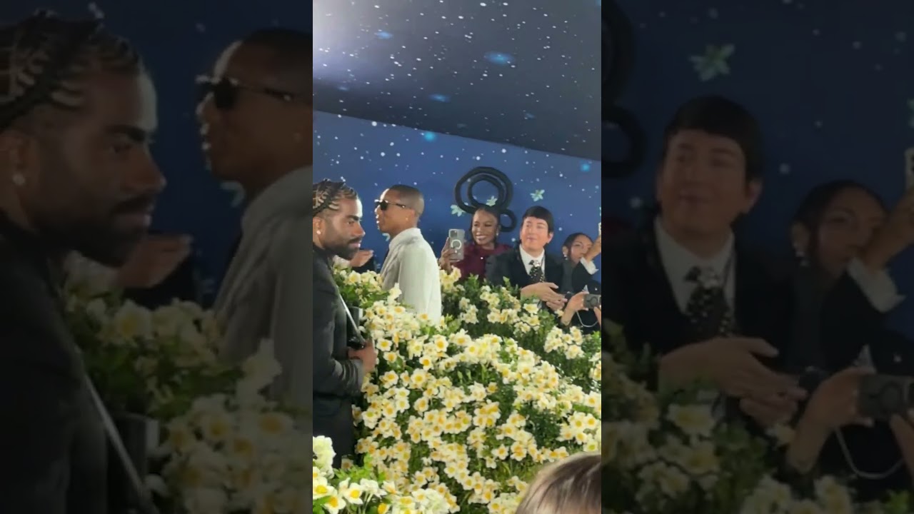 Pharrell Williams arrives at the 2025 Met Gala