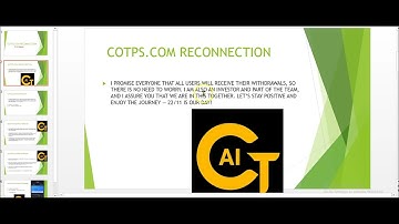 COTPS IS COMING BACK SOON GET READY! COTPS.COM (AICOTPS) RECONNECTION UPDATE |