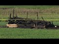 VIDEO: Lightning strike causes shed fire at Smith Academy