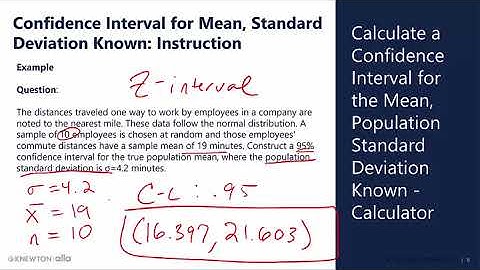 Confidence Intervals in the Calculator