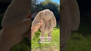 Jellycat Bashful Bunny Restoration Work by Soft Love Australia ♻️💚