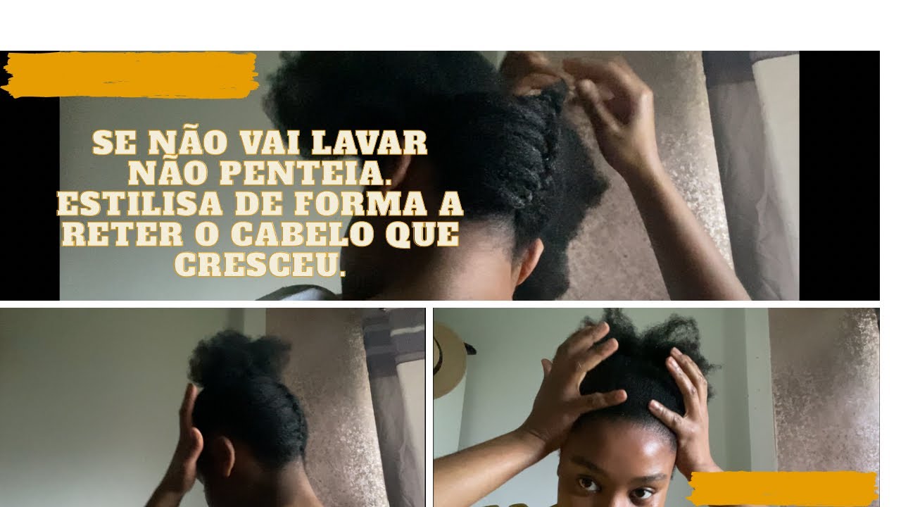 Puxinho Certo Para Um Cabelo Mais Saudável: Sem Pentear, e Sem Apertar muito.