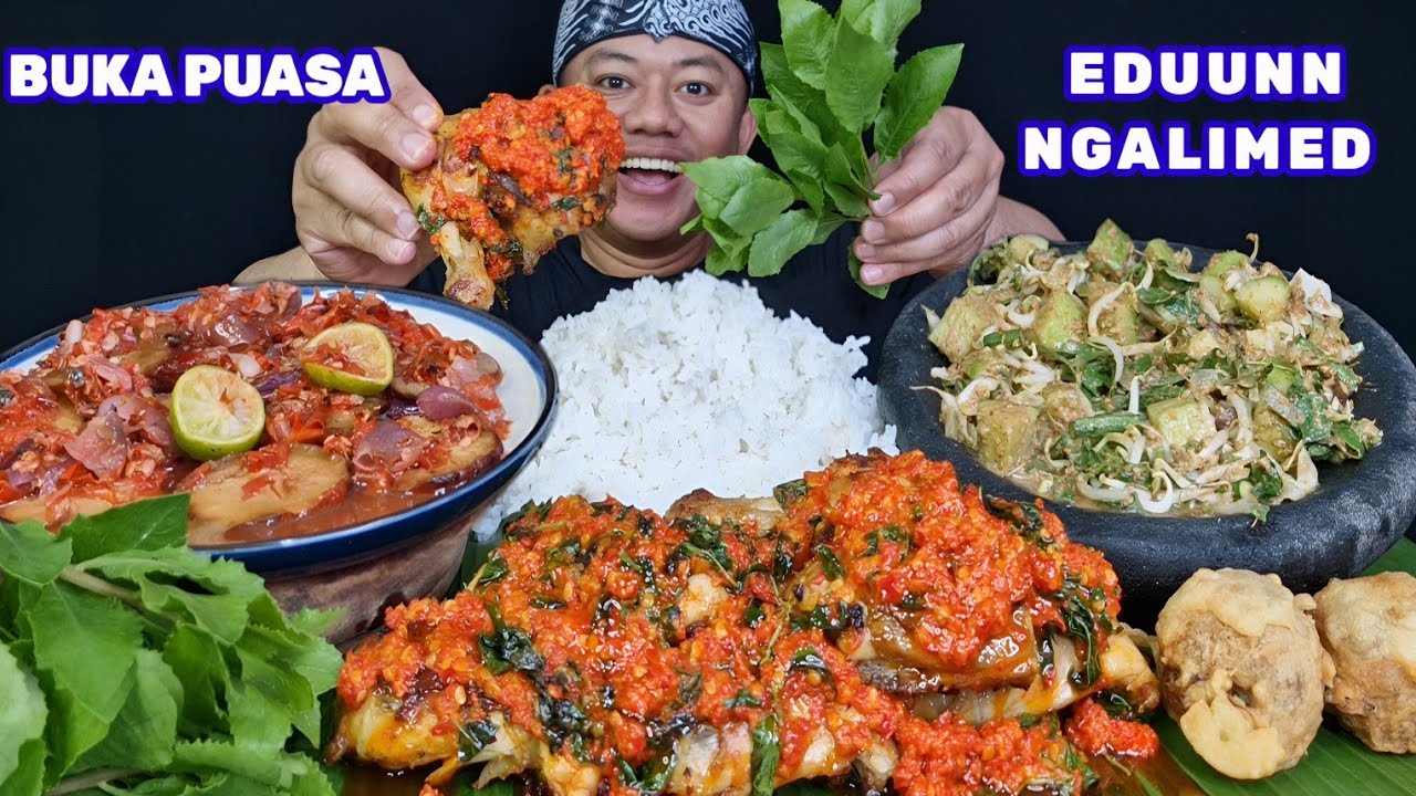 RAOS PELEM PISAN ⁉️ MAKAN 1 KILO AYAM SAMBEL KEMANGI PECAK JENGKOL KAREDOK SAYUR LALAPAN MENTAH 