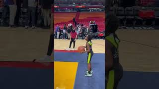 WrongWay Hits A Free-throw At Miami Heat Game  #Shorts #youtubeshorts