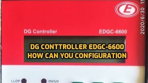 DG controller EDGC-6600