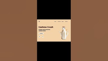 Flavoured Milk Landing Page Animation design using Figma #figma #shorts #design #ui #ux #ecommerce