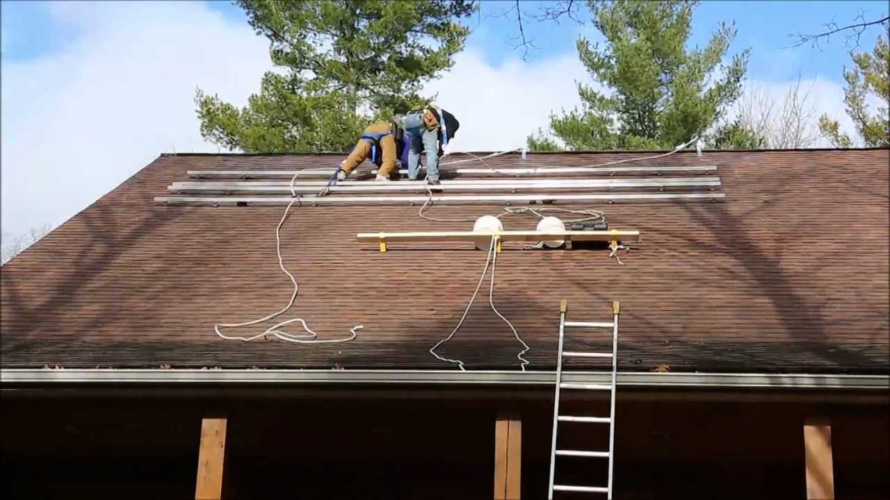 3KW solar panel install - Time Lapse - YouTube