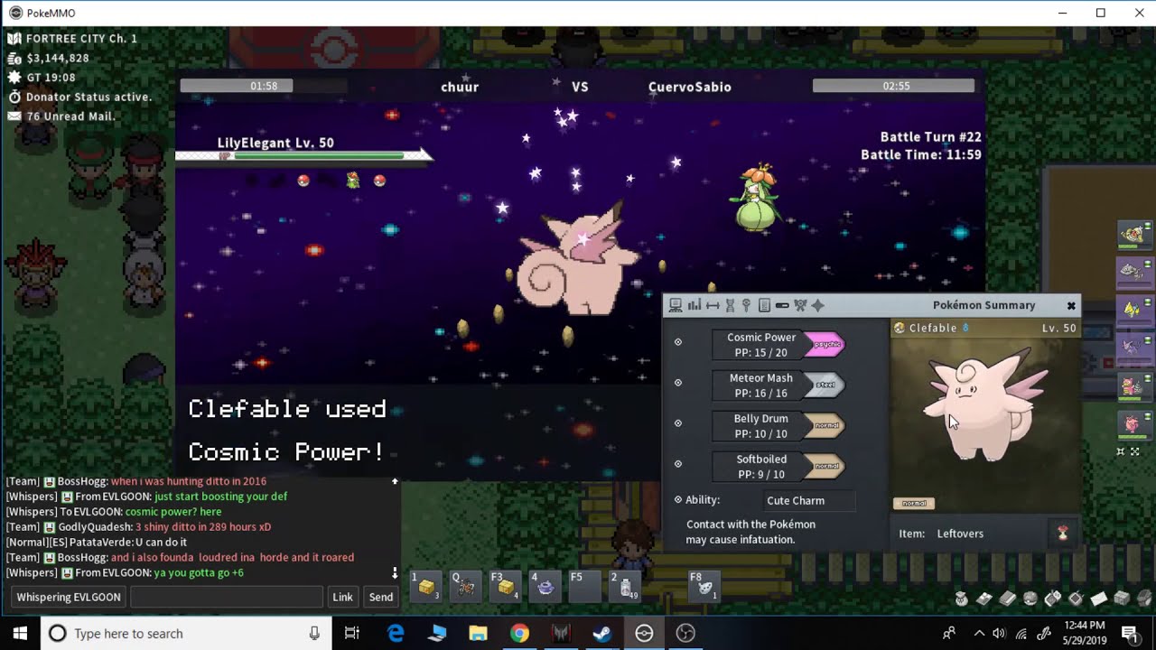 Pokemmo - Belly Drum Clefable