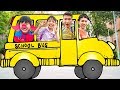 Kids Go to School Learn Colors with Wheel on The Bus! Color Song Nursery Rhymes
