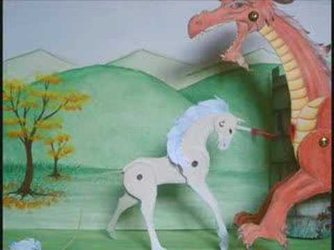 unicorns and dragons fighting