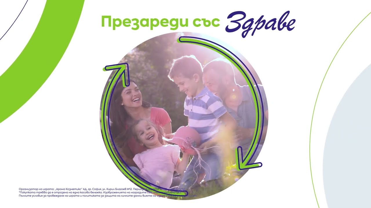 Изработка на тв реклама "презареди със здраве" за арома 1