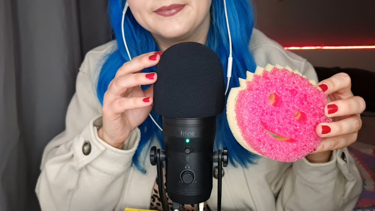 [ASMR] Scratching An Itch for 30 mins, With This Scrub Mommy Sponge 🧽 😴 ...