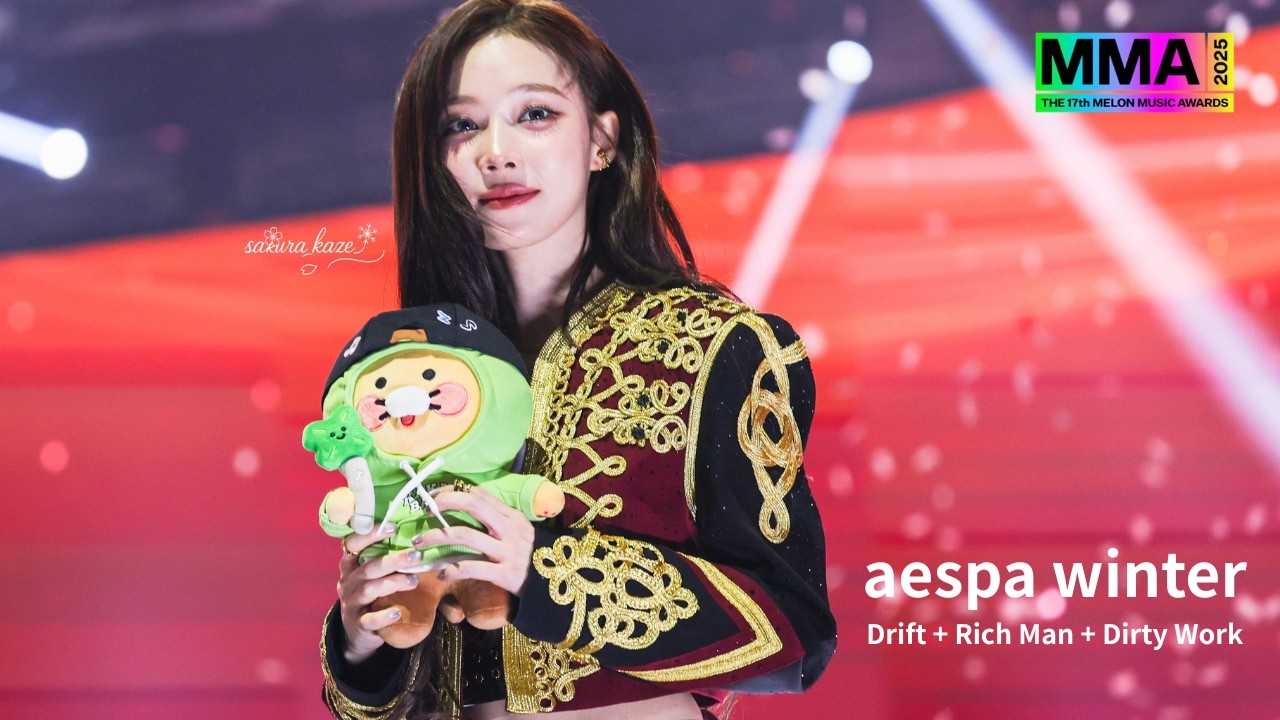 [4K] 251220 aespa 에스파 WINTER - Drift + Rich Man + Dirty Work | 직캠 FANCAM | MMA2025