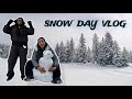 SNOW DAY VLOG: building a snowman, making snow angels, snowball fight.