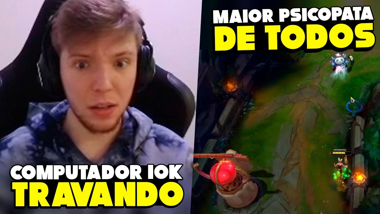 MAIOR PS1COPATA DO LOL, PC GAMER DO  PIJACK TRAVANDO, BRTT PINANDO - MMS LEAGUE OF LEGENDS