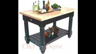 http://chefdepot.net/kitchentables.htm Buy butcher kitchen island carts. We can help you design your dream kitchen. Add function 