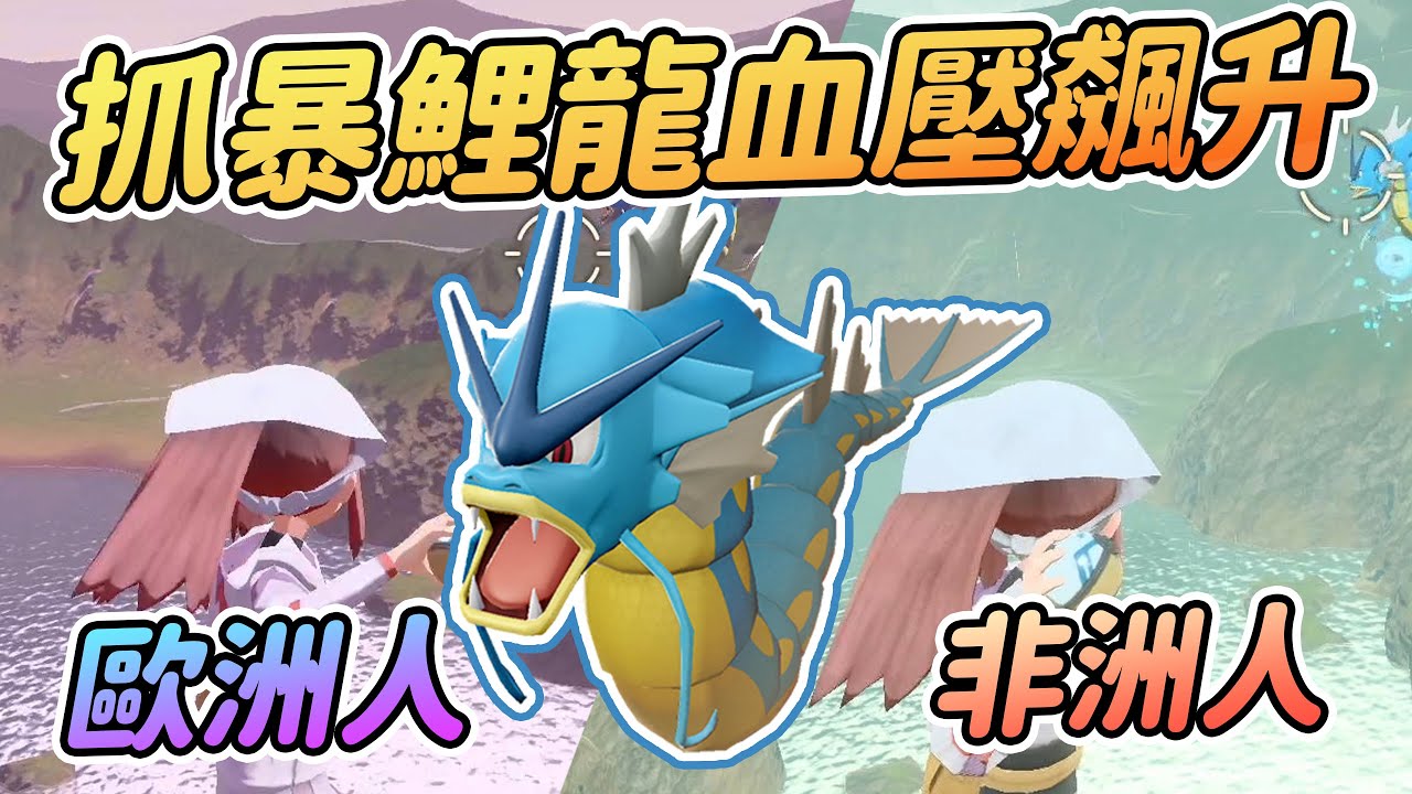 無腦輕鬆抓暴鯉龍 | 非洲人血壓飆升!?解空中捕獲圖鑑 【寶可夢傳說 阿爾宙斯】