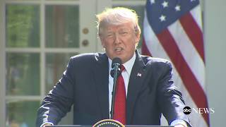 President Donald Trump delivers remarks with Indian Prime Minister Modi in the Rose Garden