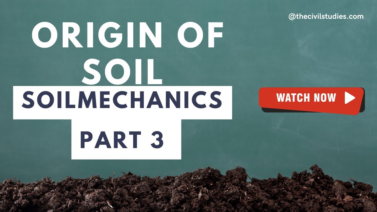 Origin of Soil: Soil Mechanics, Part 3