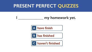Present Perfect Quiz | 20 English Grammar Quiz | English Grammar Test | Beginner Level