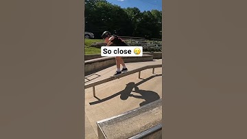 So close to downrail boardslide!! #shorts