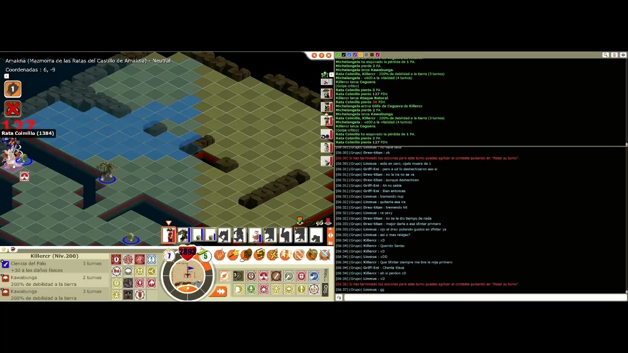 DOFUS RETRO MONOCUENTA Killercr vs Sfinter Cell Feca 200 Solotage Gremio: Risen Warriors Server Bun