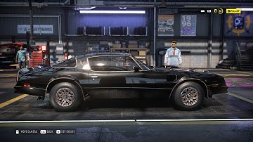 Need for Speed HEAT - 1977 Pontiac Firebird - Car Show Speed Jump Crash Test . 1440p 60fps.