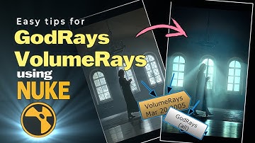 How to create realistic Volume rays/God rays in Nuke!!