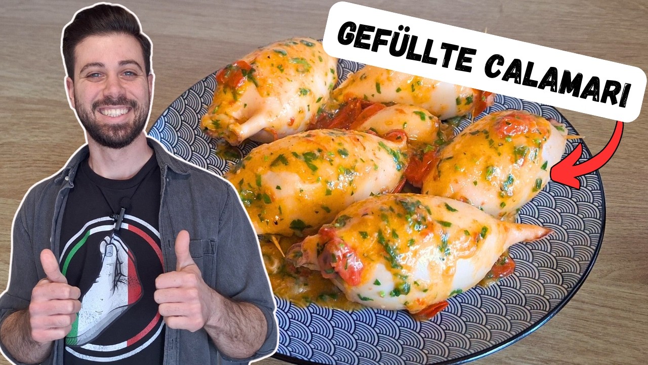 😋GEFÜLLTE CALAMARI - Das beste Rezept aus Süditalien! 🍴
