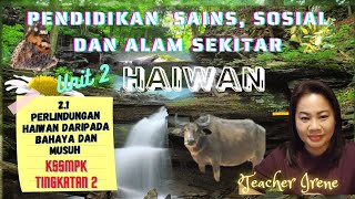 Perlindungan Haiwan Daripada Bahaya dan Musuh [Unit 2_Haiwan_PSSDAS_KSSMPK Tingkatan 2]