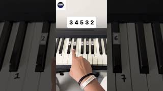 Dooron Dooron Simple Piano Tutorial #piano #shorts