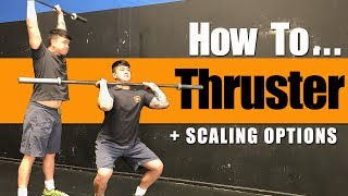 How To Thruster Demo + Scaling Tips & Common Errors in CrossFit
