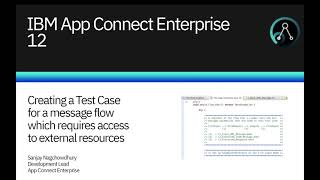 IBM App Connect Enterprise 12: Create a test case for a message flow which uses external resource