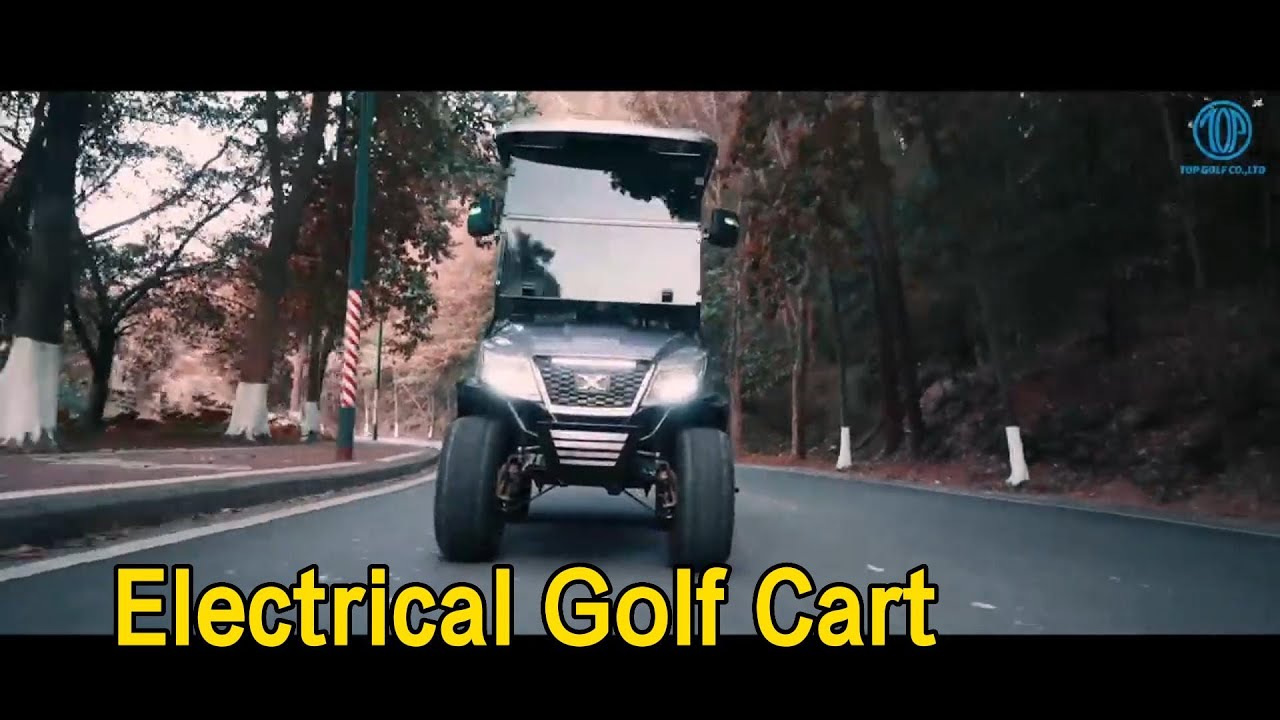 Regenerative Brake Electrical Golf Cart 48V Lithium Battery 80km Range